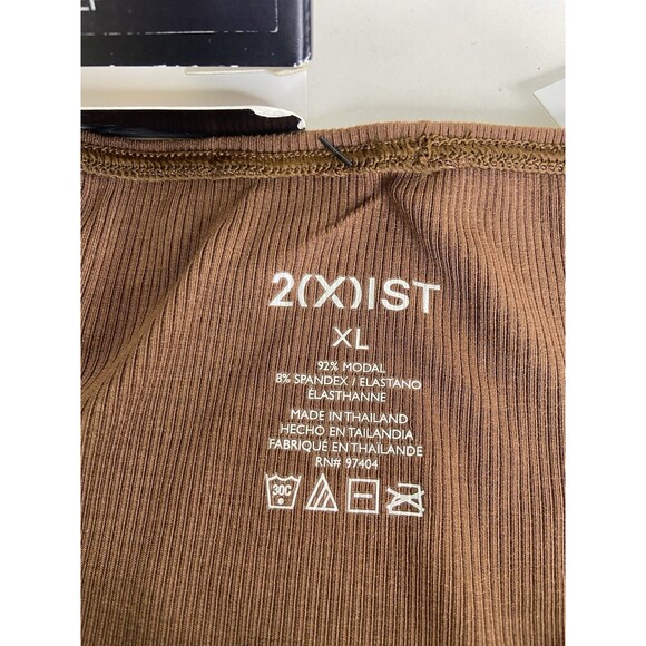 2xist Modal Luxe Hip Rib Bikini Brief Underwear Mocha Brown Mens Size XL - Picture 4 of 5